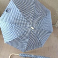 長傘☔2本セット　未使用　日傘もOK　男女兼用　黒系チェック　約...