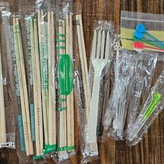 無料　割りばし　スプーン　フォーク　コンビニ