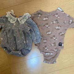 80cm長袖ロンパース