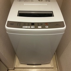 AQUA 洗濯機 AQW-S6M 6キロ 2022年モデル