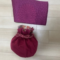 きもの友禅・浴衣2着、帯1、巾着1のセットの画像