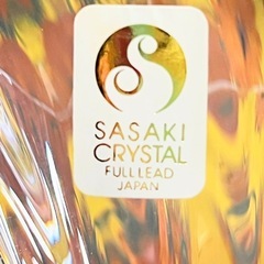 未使用品 佐々木クリスタル フレアデザイン シャンパングラス 2脚セットの画像