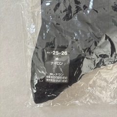 BURBAN ブラック メンズソックス 25-26の画像