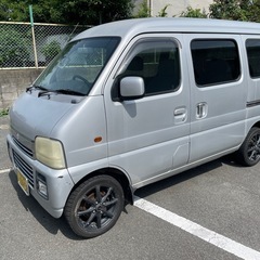 エブリィワゴン　ターボ　5F　車検付き　エンジンエアコン良好