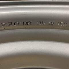 TOPY XF 12A16　J 15×J5 5穴 スチールホイール 6本セットの画像