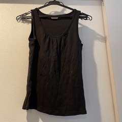 【UNIQLO】黒のエクストラファインコットンタンクトップ Mサイズ