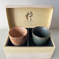 【未使用品】粋 KOIKIAN フリーカップ　箱付 ペアカップ 湯呑 