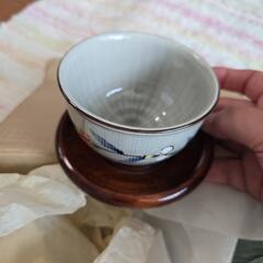お値下げ中！昭和レトロ 未使用 湯のみ付 茶菓揃えの画像