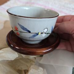 お値下げ中！昭和レトロ 未使用 湯のみ付 茶菓揃えの画像
