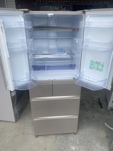 NO B225 ★格安特価★福岡市内配送設置無料★冷蔵庫 置けるスマート大容量 WXシリーズ グレイングレージュ MR-WX47LH-