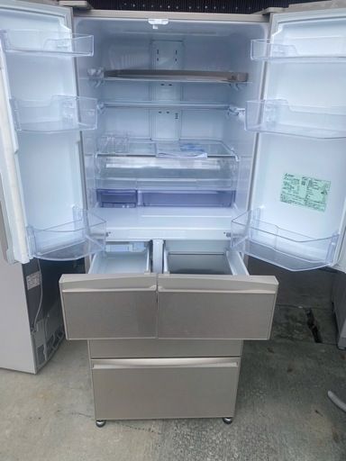 NO B225 ★格安特価★福岡市内配送設置無料★冷蔵庫 置けるスマート大容量 WXシリーズ グレイングレージュ MR-WX47LH-