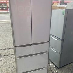 NO B226 ★格安特価★福岡市内配送設置無料★R-XG43J-XW 冷蔵庫 真空チルド XGタイプ クリスタルホワイト [430L /6ドア /観音開きタイプ] の画像