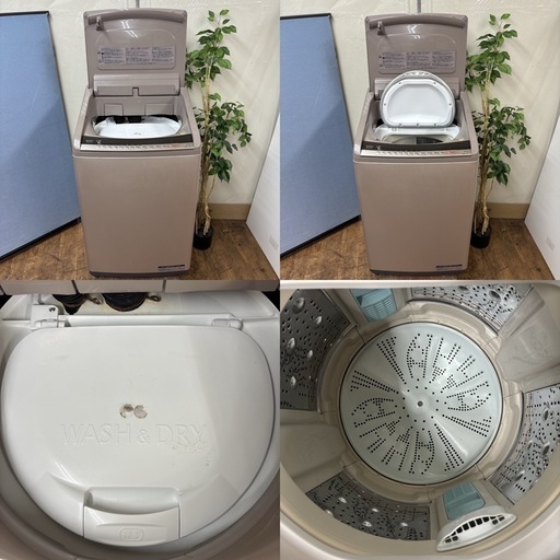 I611 ? ジモティー限定価格！ HITACHI 洗濯乾燥機 （10.0㎏/5.5㎏） ⭐ 動作確認済 ⭐ クリーニング済