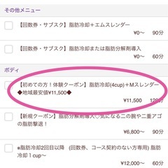 碧南市/脂肪冷却/痩身/ダイエット/切らない脂肪吸引★地域最安値の4カップ￥10,400👀✨️ - 碧南市