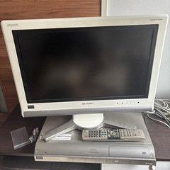 SHARP 液晶テレビ DVD レコーダーセット