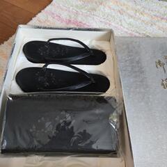 お値下げ中！昭和レトロ 中古品 訳あり 草履 黒