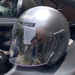 美品バイク左右ミラー&2輪ヘルメットの画像