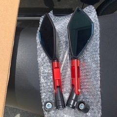 美品バイク左右ミラー&2輪ヘルメットの画像