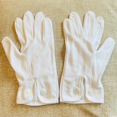 ナイロン100%製　礼装用白手袋　結婚式　新郎手袋　の画像