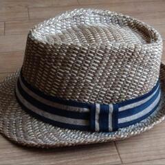 帽子　ストローハット　58センチ