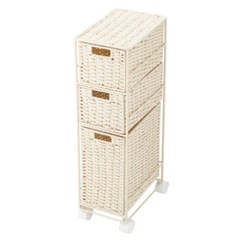 【取引中】3段スリムワゴン　ニトリの画像