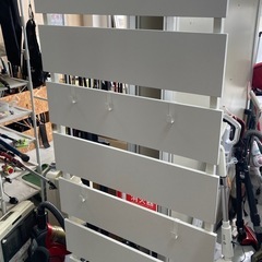 突っ張りラック 幅80cm ホワイト　リサイクルショップ宮崎屋　住吉店25.5.23の画像