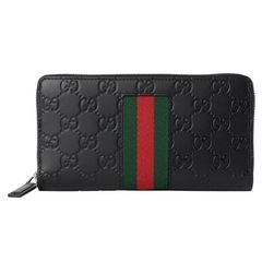 グッチ 長財布(ラウンドファスナー) ブラック 黒 GUCCI ...