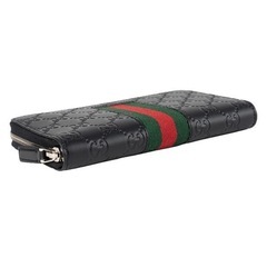 【即決価格】【美品】GUCCI長財布(ラウンドファスナー) ブラック 黒 GUCCI 408831 CWCLN 1060の画像