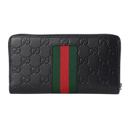 【即決価格】【美品】GUCCI長財布(ラウンドファスナー) ブラック 黒 GUCCI 408831 CWCLN 1060