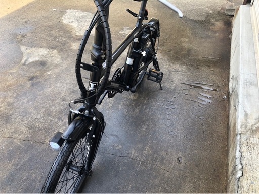 669 21technology電動アシスト自転車折り畳み式20インチブラックボディー