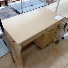★ジモティ割あり★  学習机 ベージュ木目調 H73×D60×W...