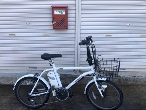 670 21technology電動アシスト自転車折り畳み式20インチホワイトボディー