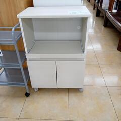 ★ジモティ割あり★  レンジ台 ホワイト H84×D35×W56...