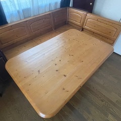 収納付き木製
テーブルセット