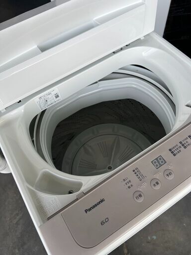 洗濯機　Panasonic　2021年　6.0㎏