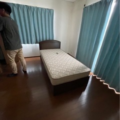 シングルベッド　マットレス付き
