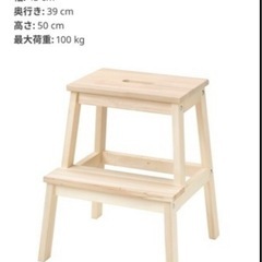 IKEA BEKVÄM ベクヴェーム　踏み台　ブラック②の画像