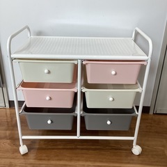 キッズ収納ラック【町田市再生家具】0523