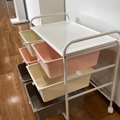 キッズ収納ラック【町田市再生家具】0523の画像