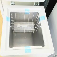 【ドリーム池田店】Haier/ハイアール　冷凍庫　66L　ホワイト　美品　カゴ/ヘラ付き　IKZ-867の画像