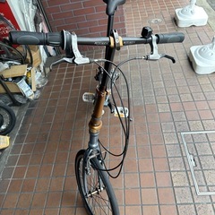 20インチ　DAHON（ダホン）　軽量アルミフレーム折り畳み自転車　８speed　マットグレー　の画像