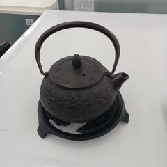 ★ジモティー割あり★南部鉄器　梅亀鉄器　台付　開封未使用品　箱有...