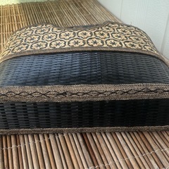 籐バックの画像