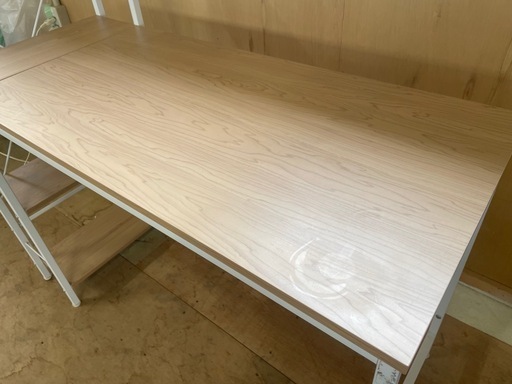 052301美品　机デスク収納棚付き