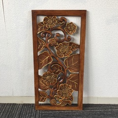アジアン　壁掛けオブジェ
