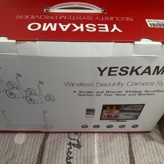 «YESKAMO»200万画素、無線室内外防犯カメラ2TBハードディスク内蔵液晶モニタ付き