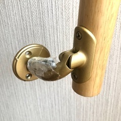 約1m木製手摺　金具付き　　の画像