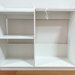 美品ニトリ キッズハンガーラックの画像