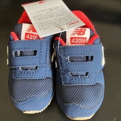 【新品】New Balance 420M ベビーシューズ ネイビー/レッドの画像