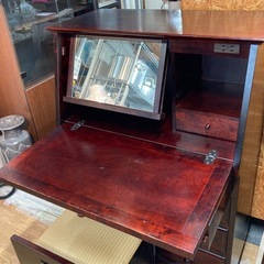 北の匠 ライティングビューロー ドレッサー 民芸家具 中古の画像